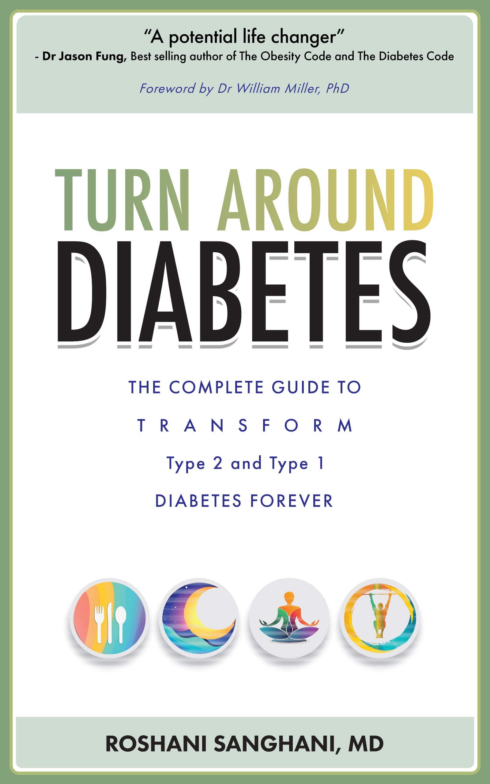 Turn Around Diabetes by Dr. Roshani Sanghani — book cover.